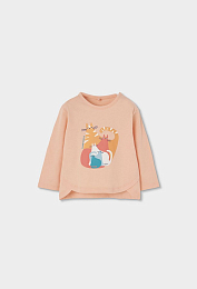 Лонгслив Cats и легинсы в полоску от бренда Boboli