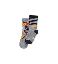 Носки 2 пары серого цвета с принтом от бренда Original Marines