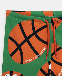 Шорты купальные Basketball Print от бренда Stella McCartney kids