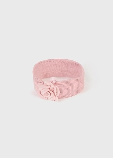 Повязка на голову розовая с цветочком от бренда Mayoral