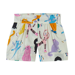 Шорты с цветными котами от бренда Stella McCartney kids