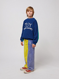 Джинсы Color block от бренда Bobo Choses