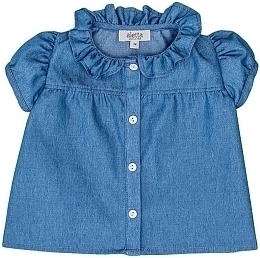 Блуза джинсовая с коротким рукавом от бренда Aletta