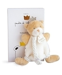 Игрушка Мишка – комфортер и держатель для пустышки в подарочной коробке от бренда Doudou et Compagnie