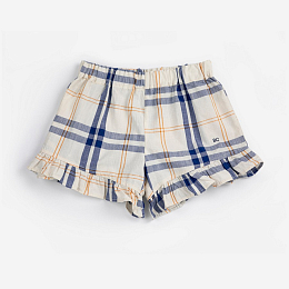 Шорты Fun Tartan ruffled от бренда Bobo Choses