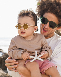 Очки TODDLER Round Sunglasses-Classic Olivio-Desert Sand от бренда Olivio and Co