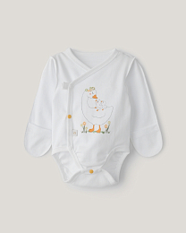 Набор боди кимоно в розовом, горчичном и белом цвете от бренда Anna Leon