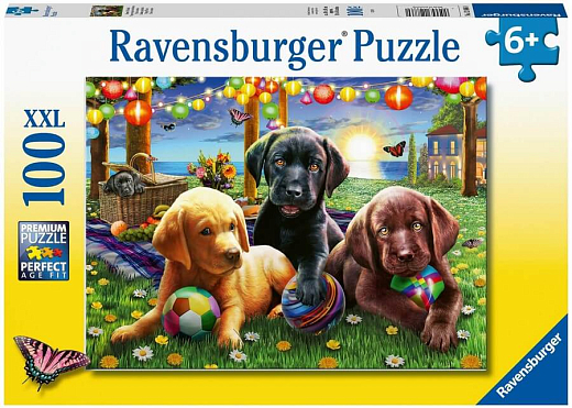 Пазл «Пикник щенят», 100 эл. от бренда Ravensburger