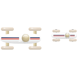 Машинка  Grand Prix vintage white от бренда Vilac