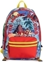 Рюкзак с принтом пальм от бренда LITTLE MARC JACOBS