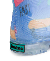 Сапоги голубые со скейтами от бренда Tuc Tuc