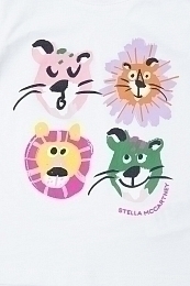 Футболка Tiger and Lion от бренда Stella McCartney kids Белый