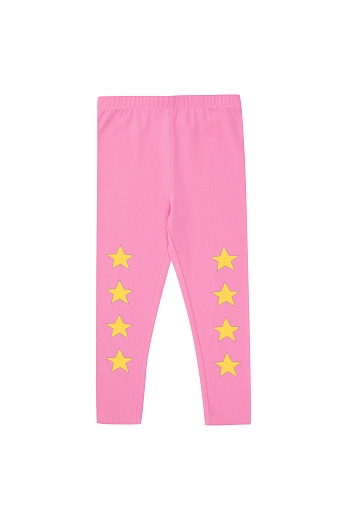 Легинсы розовые со звездами от бренда Tinycottons