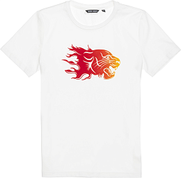 Футболка с огненным тигром белая от бренда Antony Morato Белый
