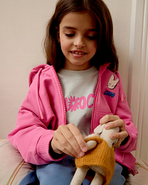 Футболка-кроп ChooChoo от бренда CHOOCHOO Серый