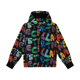 Куртка черная с цветными буквами от бренда Stella McCartney kids