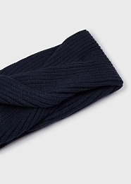 Шапка, шарф и перчатки с цветами темно-синего цвета от бренда Mayoral