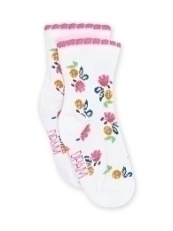 Носки с цветочками бело-розовые от бренда DPAM