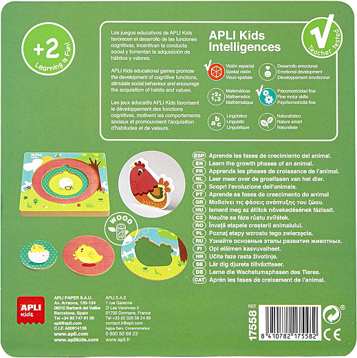 Пазл из дерева "Курица" от бренда Apli Kids