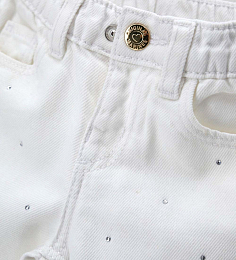 Джинсы со стразами с ремнем от бренда Original Marines