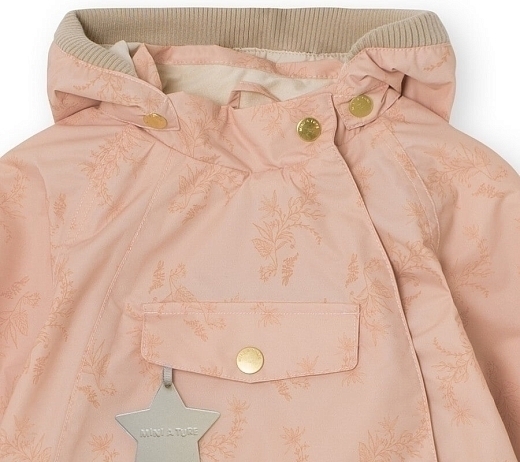 Куртка Wai Fleece Print spanish villa rose от бренда Mini A Ture