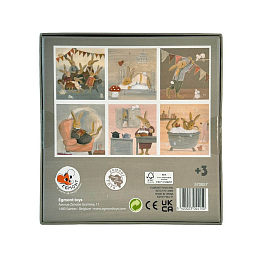 Кубики "Семья кроликов" от бренда Egmont Toys