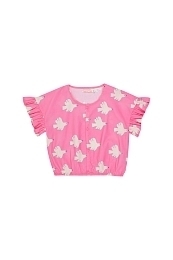 Блузка розовая с птичками от бренда Tinycottons