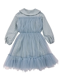 Платье в клетку с отделкой фатином от бренда Raspberry Plum