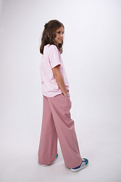 Джинсы палаццо розовые от бренда NOT A TOY