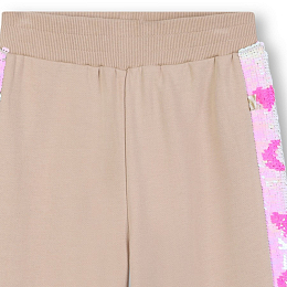 Спортивные штаны Beige с пайетками от бренда Billieblush