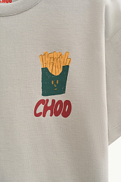 Футболка French Fries от бренда CHOOCHOO Серый