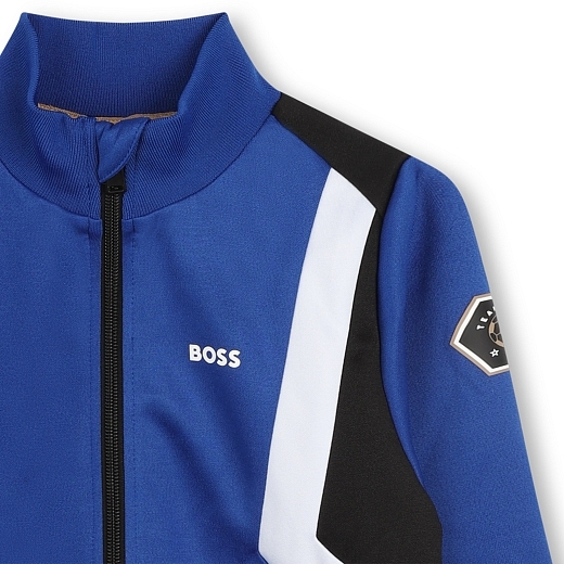 Олимпийка синего цвета от бренда BOSS