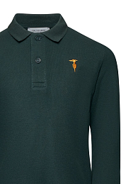 Поло зеленого цвета от бренда Trussardi