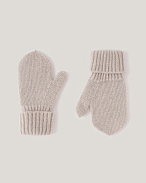 Варежки бежевого цвета от бренда Anna Leon