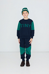 Свитшот COLOR BLOCK Navy от бренда Tinycottons