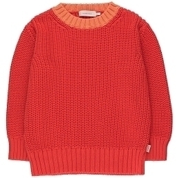 Пуловер красный COLOR BLOCK от бренда Tinycottons