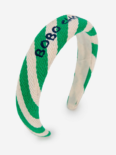 Ободок Stripes Green от бренда Bobo Choses