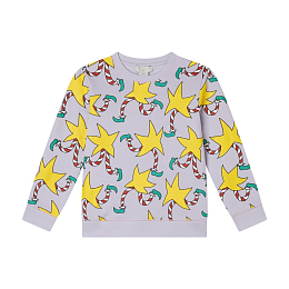 Свитшот Lilac Stars от бренда Stella McCartney kids