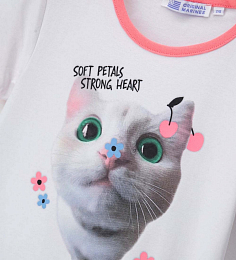 Футболка Soft Petals от бренда Original Marines Разноцветный Белый