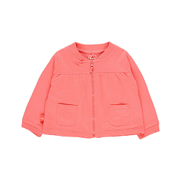 Толстовка на молнии кораллового цвета от бренда Boboli