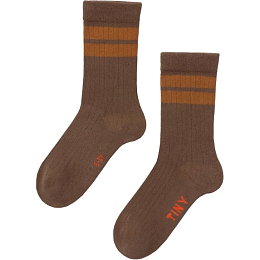 Носки Brown STRIPES от бренда Tinycottons