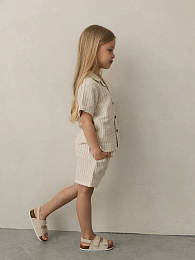 Рубашка и шорты Mare Beige Stripe от бренда GNGA
