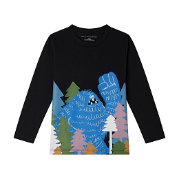 Лонгслив Black Monster Graphic от бренда Stella McCartney kids