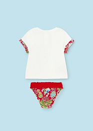 Футболка и плавки с оборками от бренда Mayoral