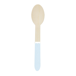 Ложки деревянные Пастельный голубой с золотом 8 шт от бренда Tim & Puce Factory