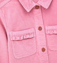 Рубашка вельветовая розового цвета от бренда Original Marines