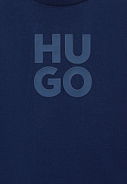 Футболка Navy Logo от бренда HUGO Темно-синий