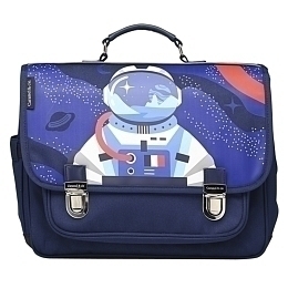 Портфель синий с космонавтом Medium от бренда Caramel et Cie