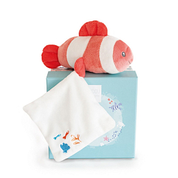 Игрушка Рыбка Немо с комфортером в подарочной коробке от бренда Doudou et Compagnie