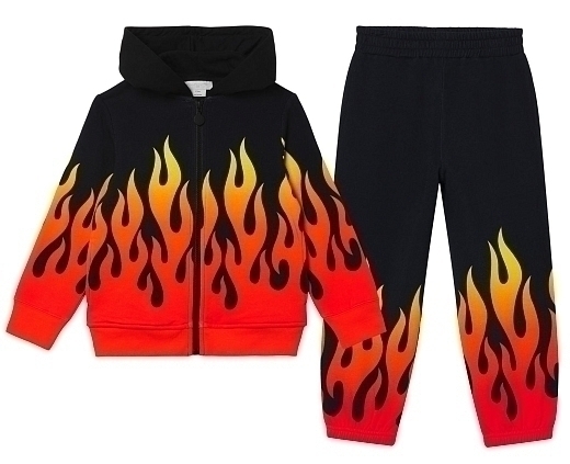 Толстовка со спортивными штанами Flame от бренда Stella McCartney kids